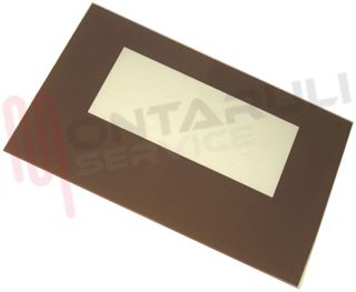 Immagine di VETRO FORNO ALT.375X580MM. MARRONE GASFIRE