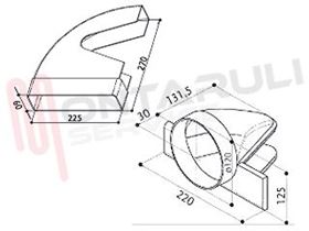 Visualizza i dettagli per CURVA REVERSIBILE CRCV90 ORIZZONTALE Immagine di CURVA REVERSIBILE CRCV90 ORIZZONTALE
