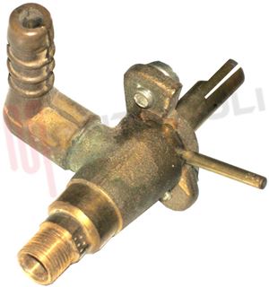 Immagine di RUBINETTO GAS PROPANO GPL FORNELLO CUCINA D.8MM.