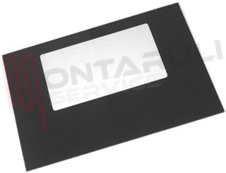 Immagine di VETRO FORNO ALT.400X580MM. NERO ESTERNO FRANKE