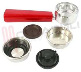 Visualizza i dettagli per GRUPPO PORTAFILTRO COMPLETO ROSSO CON ADATTATORE CIALDE Immagine di GRUPPO PORTAFILTRO COMPLETO ROSSO CON ADATTATORE CIALDE