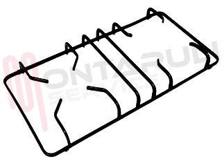 Immagine di GRIGLIA 2 FUOCHI PIATTINA NERA 450X225MM. SR+TC FRANKE