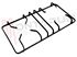 Immagine di GRIGLIA 2 FUOCHI PIATTINA NERA 450X225MM. SR+TC FRANKE