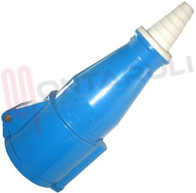 Visualizza i dettagli per PRESA VOLANTE DRITTA CEE 2+T 32A Immagine di PRESA VOLANTE DRITTA CEE 2+T 32A
