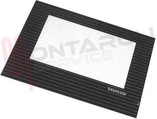Immagine di VETRO FORNO ALT.404X558MM. NERO ESTERNO TRIPLEX