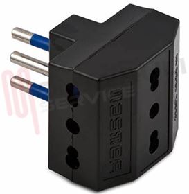 Visualizza i dettagli per SPINA TRIPLA 10A+T NERA Immagine di SPINA TRIPLA 10A+T NERA