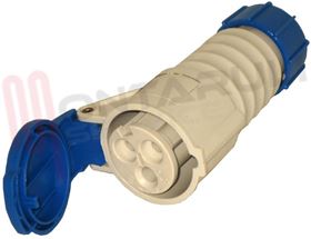 Visualizza i dettagli per PRESA MOBILE PROT. 2P+T 16A 220V CEE BLU CABLAGGIO VELOCE Immagine di PRESA MOBILE PROT. 2P+T 16A 220V CEE BLU CABLAGGIO VELOCE
