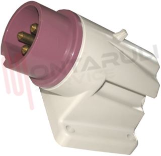 Immagine di SPINA FISSA PARETE CEE 90° 3P 16A 24V IP44