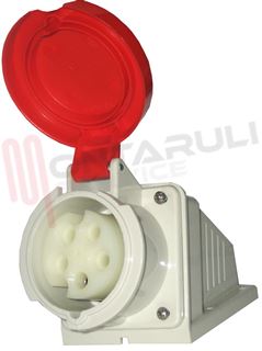 Immagine di PRESA DA PANNELLO ANGOLATA 3P+N+T 16A 380V