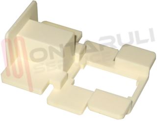 Immagine di PIASTRINA FERMA SLITTA PLASTICA BIANCA