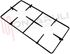 Immagine di GRIGLIA 2 FUOCHI PIATTINA 488X255MM. MARRONE ARISTON