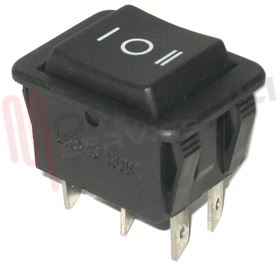 Visualizza i dettagli per PULSANTE BIPOLARE DOPPIO I-O-II NERO Immagine di PULSANTE BIPOLARE DOPPIO I-O-II NERO