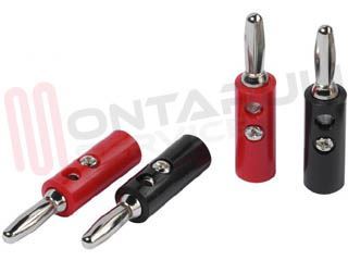 Immagine di KIT SPINOTTI A BANANA 8/28 4ST.-N PZ.4 AVVITABILE