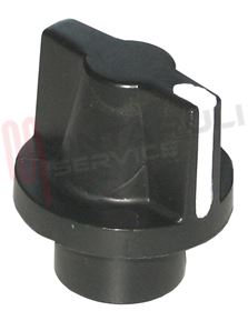 Visualizza i dettagli per MANOPOLA TERMOSTATO FRIGO NERA D.6MM. Immagine di MANOPOLA TERMOSTATO FRIGO NERA D.6MM.