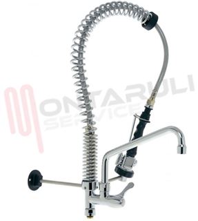 Immagine di MISCELATORE DOCCIA PRELAVAGGIO MIGNON H.600 CON CANNA