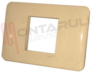 Immagine di PLACCA 2 POSTI ABS SABBIA SERIE CROSS LEGRAND