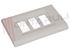 Immagine di PLACCA IN ABS SERIE "CLICK" 3 FORI BIANCO