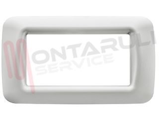 Immagine di PLACCA 4 POSTI BIANCO SERIE TOP SYSTEM