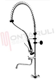 Immagine di MISCELATORE DOCCIA PRELAVAGGIO H.1,90MT. C/RUBINETTO