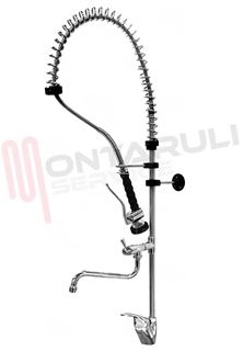 Immagine di MISCELATORE DOCCIA PRELAVAGGIO H.1,80MT. C/RUBINETTO