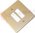 Immagine di PLACCA 2 FORI ALLUMINIO BRONZO VIMAR