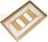 Immagine di PLACCA 2 POSTI ALLUMINIO ORO VINTAGE