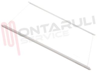 Immagine di RIPIANO IN VETRO CON BORDI IN PLASTICA 515X395MM.