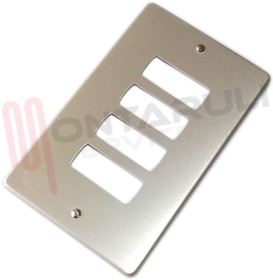 Visualizza i dettagli per PLACCA 4 POSTI ANODIZZATA AVE Immagine di PLACCA 4 POSTI ANODIZZATA AVE