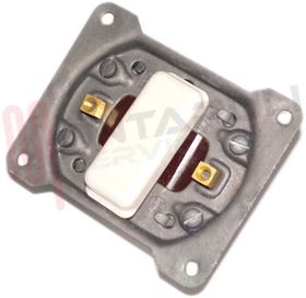 Visualizza i dettagli per PULSANTE BIANCO CON SUPPORTO METALLICO Immagine di PULSANTE BIANCO CON SUPPORTO METALLICO