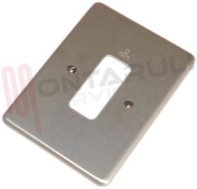 Visualizza i dettagli per PLACCA ANODIZZATA 1 POSTO ANODIZZATA BTICINO Immagine di PLACCA ANODIZZATA 1 POSTO ANODIZZATA BTICINO