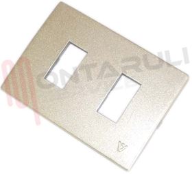 Visualizza i dettagli per PLACCA 2 FORI ALLUMINIO DORATO VETO Immagine di PLACCA 2 FORI ALLUMINIO DORATO VETO