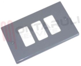 Visualizza i dettagli per PLACCA RETTANGOLARE 3 TASTI ALLUMINIO SMALTATO Immagine di PLACCA RETTANGOLARE 3 TASTI ALLUMINIO SMALTATO