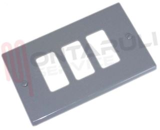 Immagine di PLACCA RETTANGOLARE 3 TASTI ALLUMINIO SMALTATO