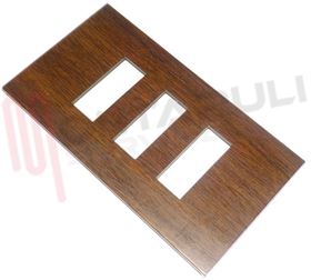 Visualizza i dettagli per PLACCA 3 POSTI FINTO LEGNO MOLVENO Immagine di PLACCA 3 POSTI FINTO LEGNO MOLVENO