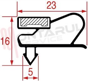 Visualizza i dettagli per GUARNIZIONE MAGNETICA 4L BIANCA 0575X410MM. SEZ.1011 Immagine di GUARNIZIONE MAGNETICA 4L BIANCA 0575X410MM. SEZ.1011