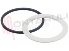 Visualizza i dettagli per GUARNIZIONE FLANGIA KIT 2PZ. Immagine di GUARNIZIONE FLANGIA KIT 2PZ.