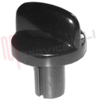 Immagine di MANOPOLA FUOCO NERA D.6MM. H.49,5MM.