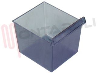Immagine di CASSETTO VERDURA TRASPARENTE BLU PICCOLO 195X230X145MM.