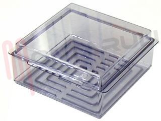 Immagine di CASSETTO CARNE + COPERCHIO TRASPARENTE 250X255X120MM.