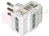 Immagine di ADATTATORE TRIPLO 10A 2P+T BIANCO