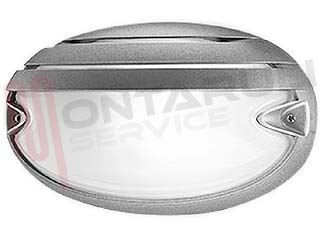 Immagine di PLAFONIERA 1X60W CHIP GRILL 25 E27 OVALE GRIGIA