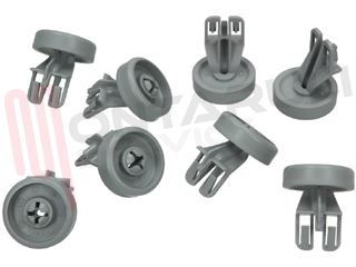Immagine di RUOTA CESTO INFERIORE KIT 8 PZ.