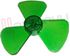 Immagine di VENTOLA 3 PALE VERDE D.250MM. DIAMETRO ALBERO D.3MM.