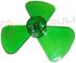 Immagine di VENTOLA 3 PALE VERDE D.250MM. DIAMETRO ALBERO D.3MM.