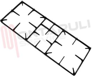 Immagine di GRIGLIA 3 FUOCHI GHISA 658X250MM. BLU SCURO PARKER