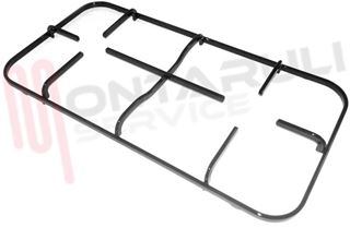 Immagine di GRIGLIA 2 FUOCHI PIATTINA 445X230X28MM NERA TECNOGAS