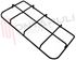 Immagine di GRIGLIA 2 FUOCHI FILO 457X233MM. SMALTATA NERA JOLLY INOX