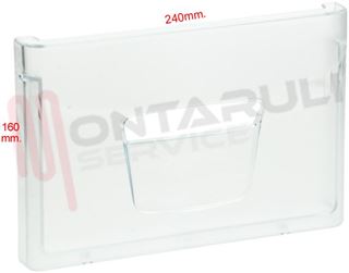 Immagine di FRONTALE CASSETTO VERDURA TRASPARENTE 240X160MM.
