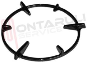 Visualizza i dettagli per GRIGLIA 1 FUOCO GHISA NERA Immagine di GRIGLIA 1 FUOCO GHISA NERA