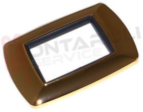 Visualizza i dettagli per PLACCA RETTANGOLARE 3 FORI ORO SERIE LIFE Immagine di PLACCA RETTANGOLARE 3 FORI ORO SERIE LIFE